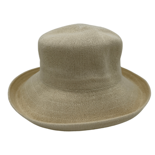 Jacaru 1506 Foldable Crushable Bucket Hat - Large Brim - One Size - Sand
