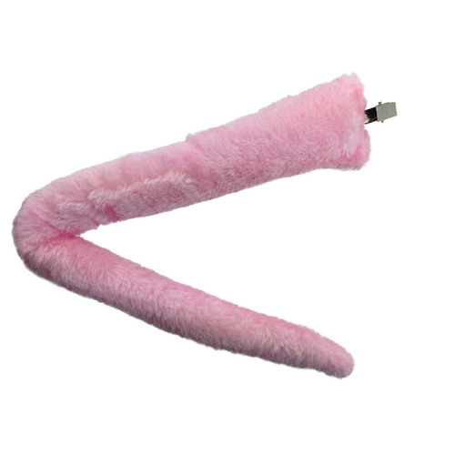 ANIMAL TAIL Costume Halloween Fancy Dress Clip-On Cosplay Dog Cat - Pink