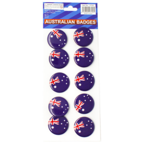 Australian Flag Badges 10 pieces Aussie  Enamel Tie Pin Anzac Day Brooch