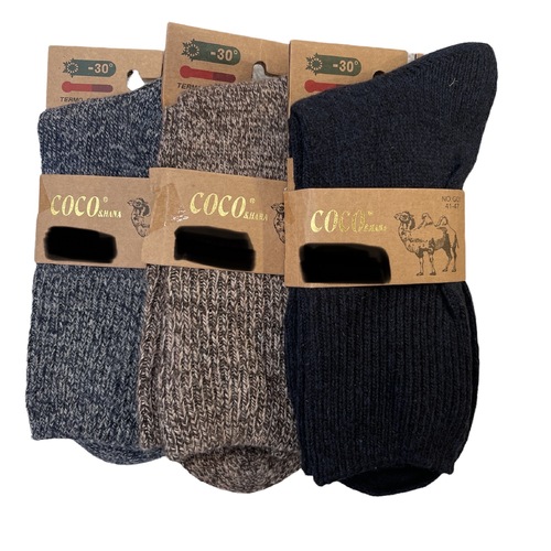 12 Pairs Mens Wool Blend Work Socks Heavy Duty Outdoor Warm (EU41-EU47)