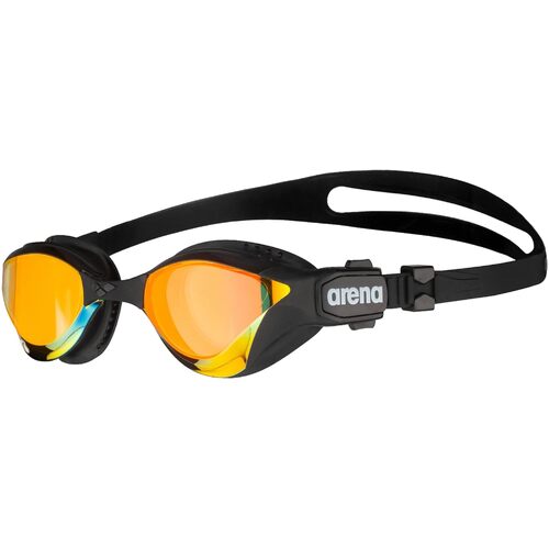 Arena Cobra Tri Swipe Tri Mirrored Goggles Swimming Swim Glasses - Yellow/Black