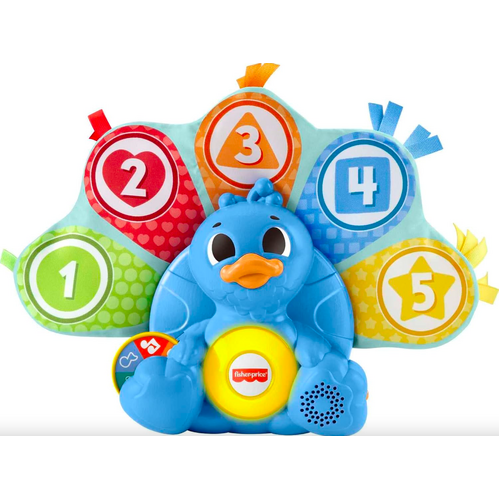 Fisher-Price Counting & Colors Peacock Learning Toy Babies Toddlers Interactive 