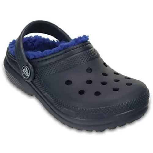 Crocs Kids Classic Lined Clog Warm Childrens Unisex - Navy Blue