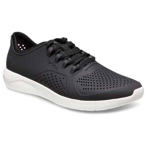 Crocs Mens LiteRide Pacer Sneakers Shoes Runners  - Black/White