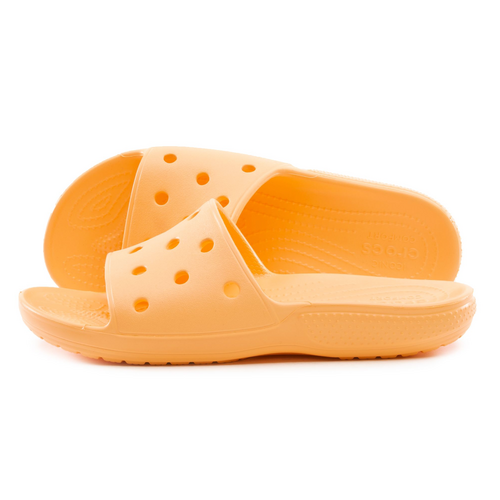 Crocs Womens Classic Slide Sandals Flip Flops Thongs Slippers - Cantaloupe
