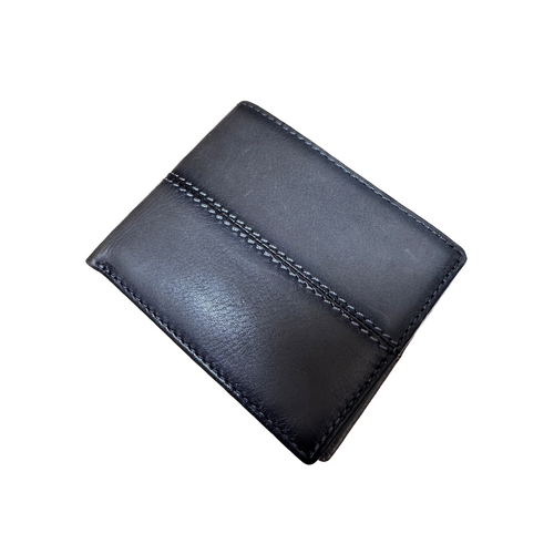 Dents Mens Genuine Leather Wallet with RFID Blocking Protection - Slate