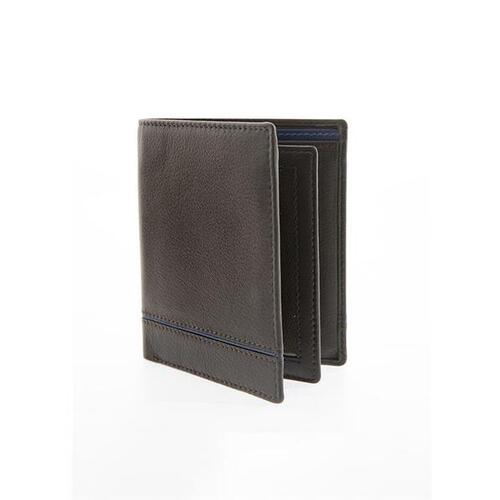 Dents Natural Grain Leather Wallet with RFID Blocking Protection - Black/Saddle