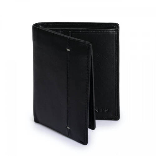 Dents Mens Soft Leather Billfold & Credit Card Wallet - Black