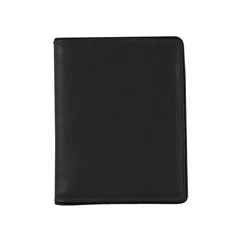 Dents RFID Two-Colour Pebble Grain Leather Business Card Holder - Black