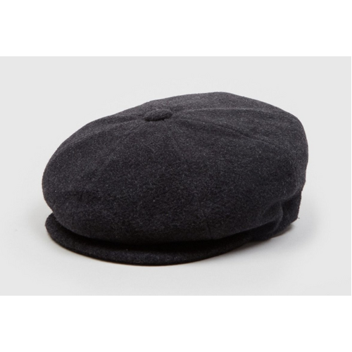 Bailey Mens Galvin Ivy Newsboy Flat Cap Hat - Grey Wool
