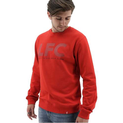Liverpool FC Mens Crew Jumper Sweatshirt Winter Warm Soccer Football LFC - Red