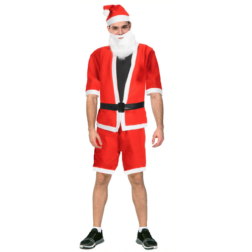 ADULT SANTA CLAUS COSTUME Suit Father Xmas Party Outfit Father Christmas