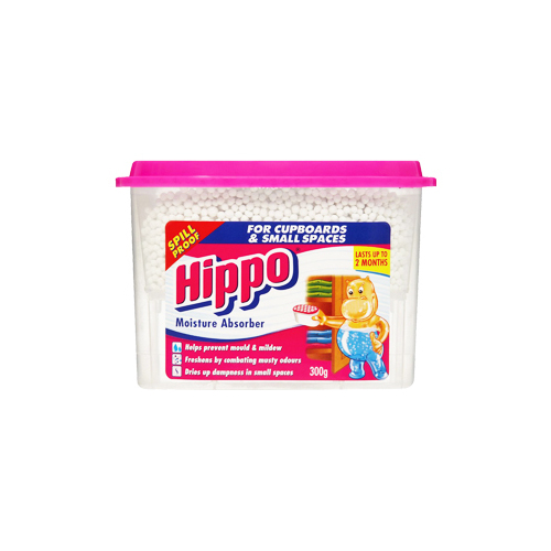 Hippo 300g Moisture Absorber Spill Proof for Cupboards and Small Spaces