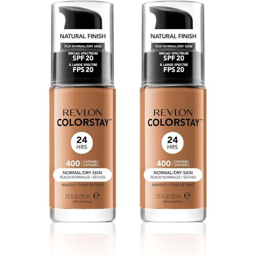 2x Revlon 30ml ColorStay Makeup for Normal/Dry Skin - Caramel 400