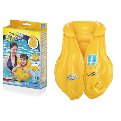 Inflatable Vest For Learning to Swim Buoyancy Float Swim Pool 51 cm x 46 cm