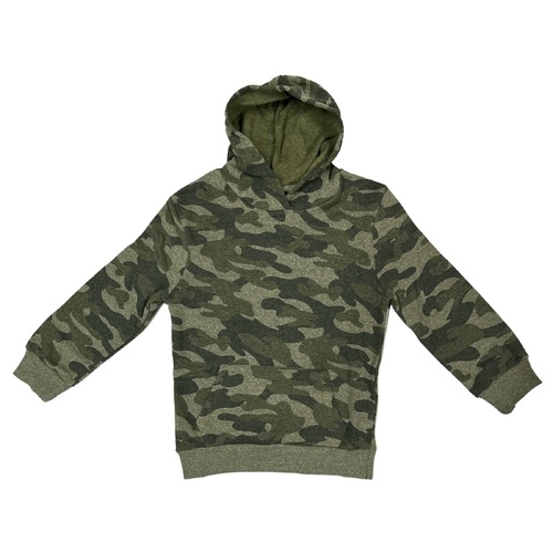 Code Zero Boys Hoodie Jumper Winter Warm Fleece - Khaki Camouflage Camo