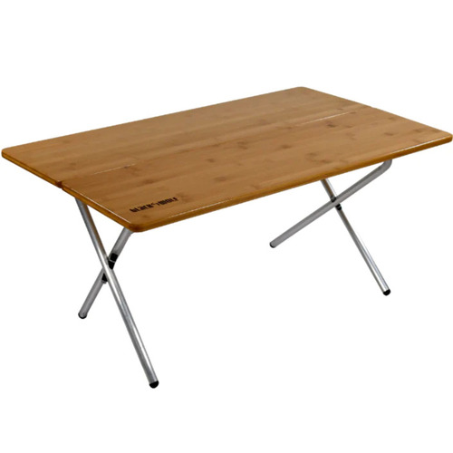 BlackWolf Rectangle Folding Picnic Table Lightweight Quick and Easy Fold-Down