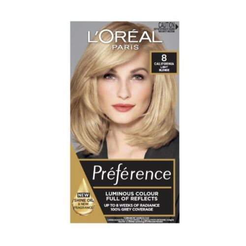 LOreal Paris Preference Hair Colour 8 California Natural Blonde With Colour Extender