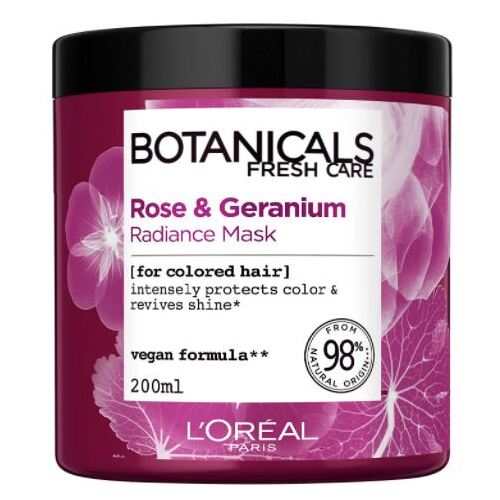 Loreal Botanicals 200mL Masque Geranium Radiance Remedy For Dull Or Coloured Hair