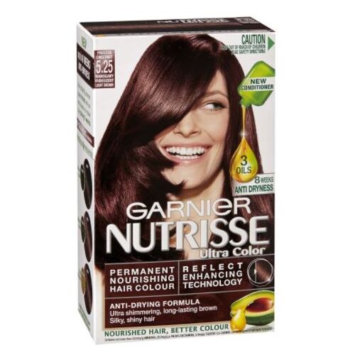 Garnier Nutrisse Permanent Hair Colour 5.25 Frosted Chestnut Mahogany Iridescent Light Brown