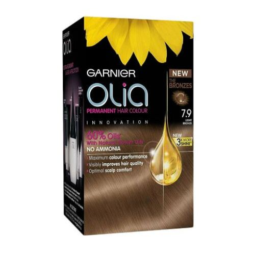 Garnier Olia Permanent Hair Colour - 7.9 Light Bronze (Ammonia Free, Oil Based)