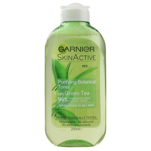 Garnier 200ml Nourishing Botanical Toner with Green Tea Combination to Oily Skin