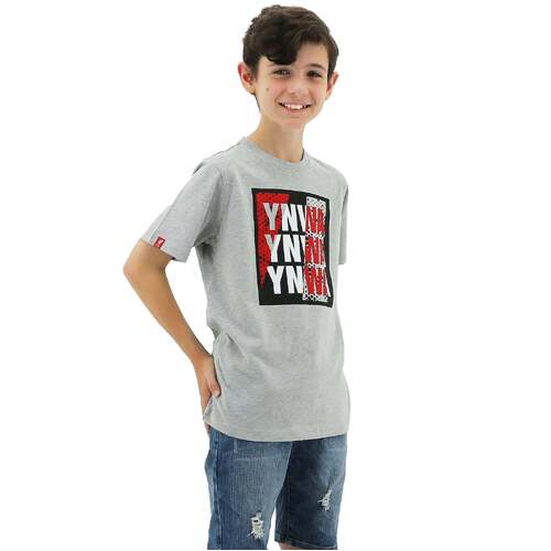 Liverpool FC Youth Kids YNWA Tee T Shirt Top Soccer LFC - Grey