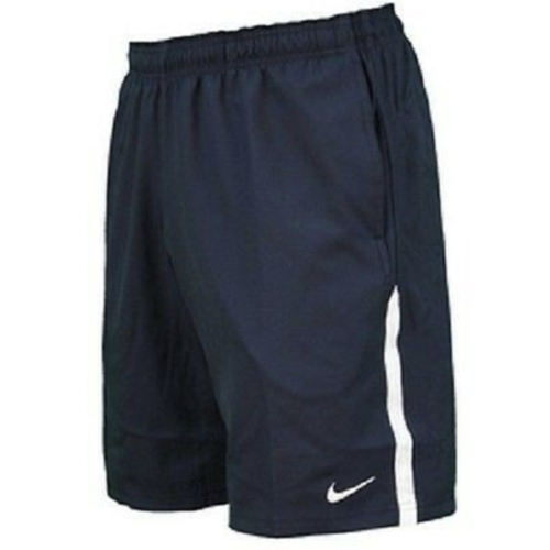 NIKE Mens Tennis Dri-Fit Shorts Gym Sports - Navy Blue/White