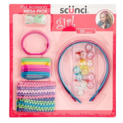 Scünci Girl Hair Accessory 99 - Piece Mega Pack (Bracelet)