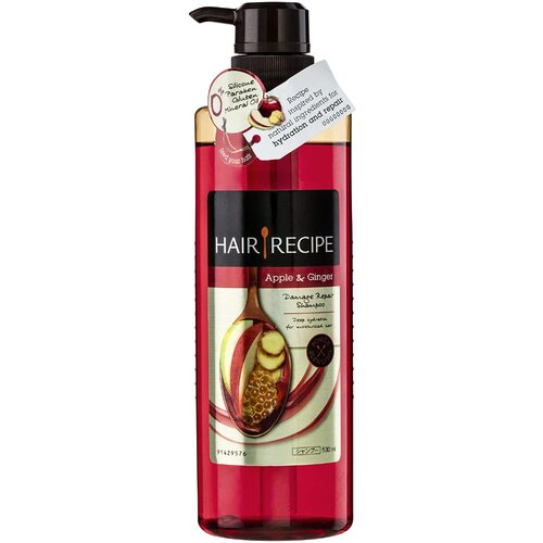 530ml Hair Recipe Damage Repair Shampoo - Apple & Ginger