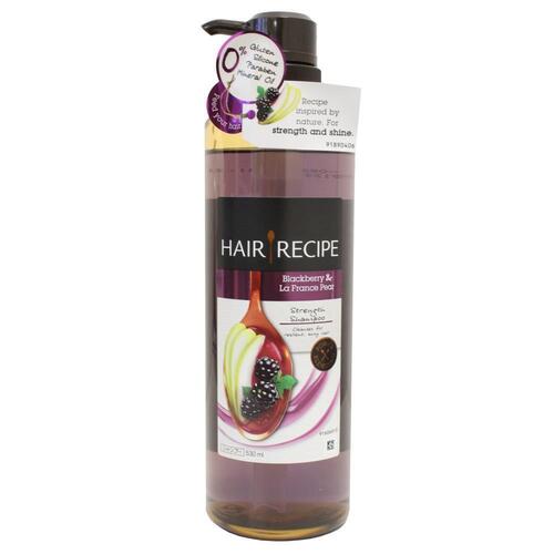 Hair Recipe 530ml Shampoo Blackberry & La France Pear