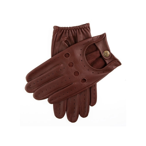 Dents Delta Mens Classic Leather Driving Gloves - English Tan