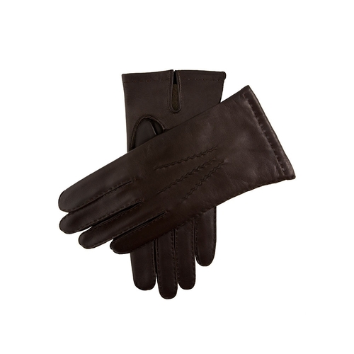 DENTS Mens Chelsea Cashmere Lined Leather Gloves Warm Classic Winter - Brown