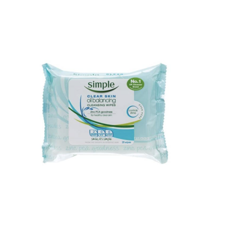 Simple Purifying Cleansing Wipes 200ml Kind to Skin Gently Cleanses
