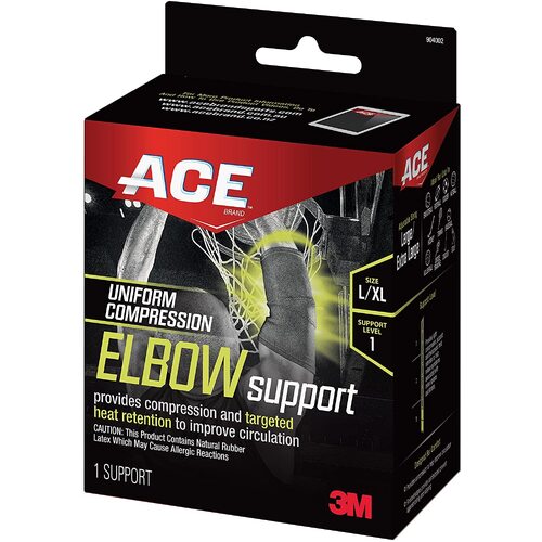 3M Ace Compression Elbow Support Sleeve, Large - X-Large