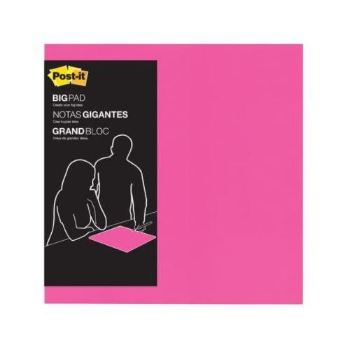 Jumbo 3M Post-It Notes Big Notes Super Sticky - Pink - 1 Pack of 30 Sheets