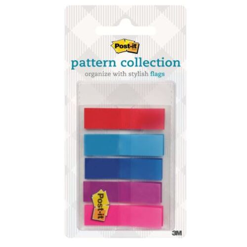 Post-it Pattern Flags Gingham Collection 11.9mm x 43.2mm 683-PLAID1-S