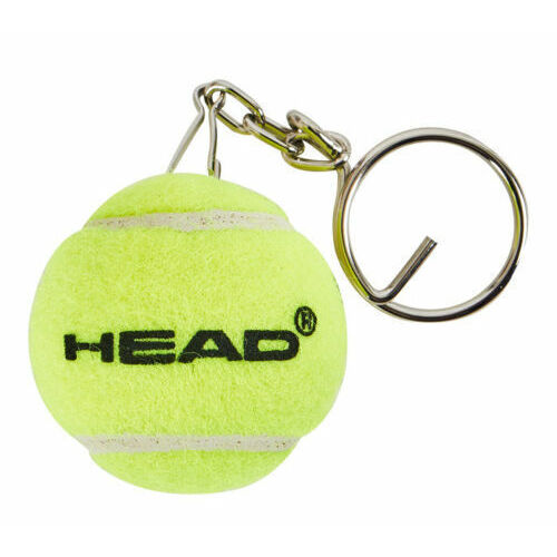 HEAD Mini Tennis Ball Key Ring Clip On Key Chain Pendant Holder Loop Keychain