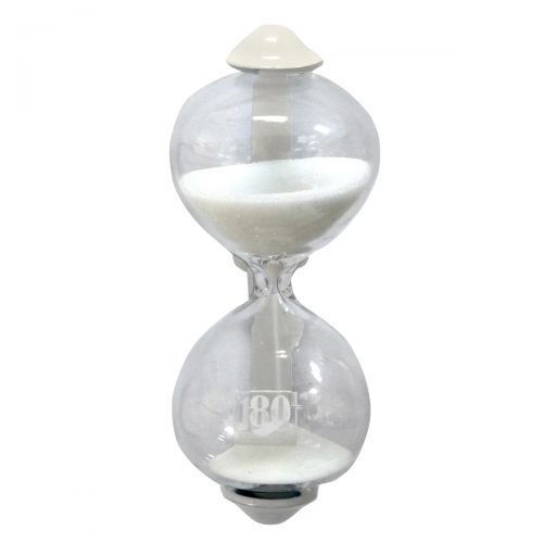 Dulton Magnetic Sandglass Kitchen Timer Ivory - 3 Minutes