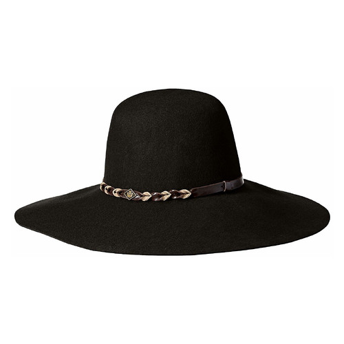 Goorin Brothers Womens Meadow Wool Felt Wide Brim Fedora Hat - Black