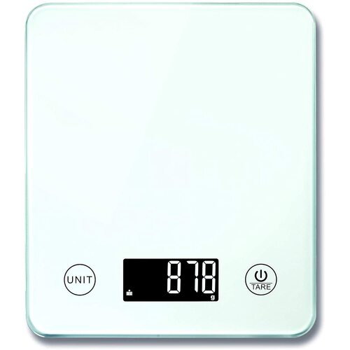 Bodysense Digital Kitchen Scale with 10kg Capacity in White 