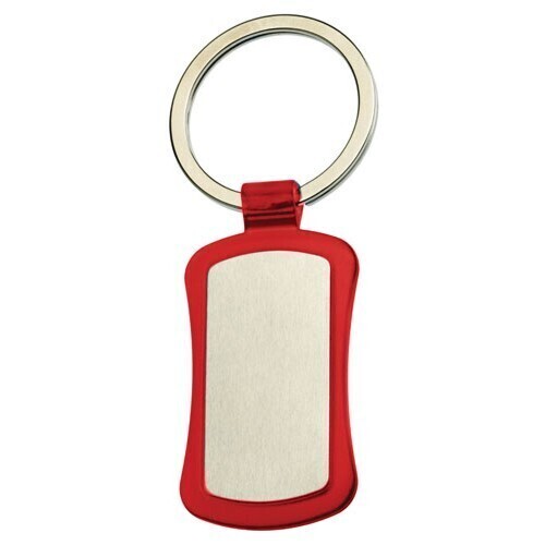 Duo Key Tag Key Ring Keyring School Bag Badge - Red
