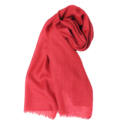 Dents 100% Pure Wool Ladies Woven Scarf Warm Winter Neck Wrap - Berry Red