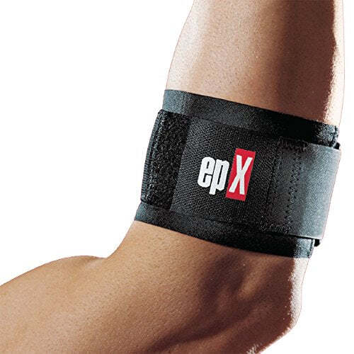 epX Tennis Elbow Support Brace - Adjustable Black