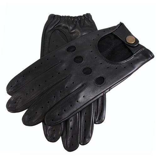 DENTS Premium Kangaroo Leather Unlined Driving Gloves Mens Winter Gift - Black