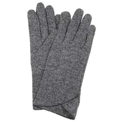 Dents Womens Soft Knit Cut And Sewn Gloves Warm Winter Fleece - Grey Marle