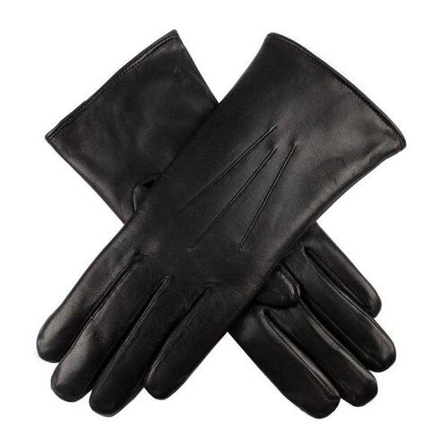 DENTS Ladies Premium Kangaroo Leather Cashmere Lined Gloves Winter Womens - Black