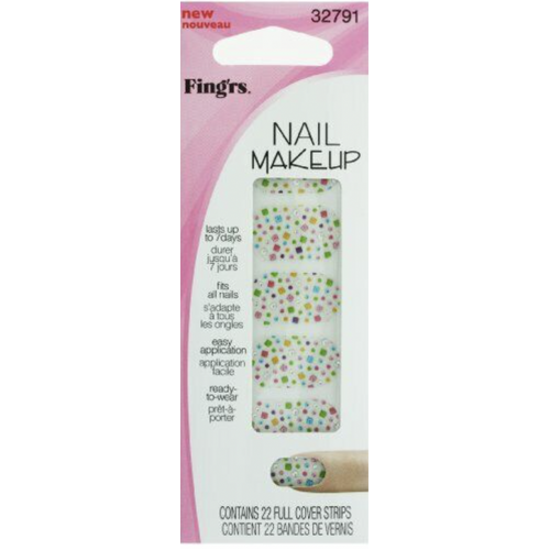 Fing'rs Nail Makeup Full Cover Strips 32791 - 1 Pack of 22