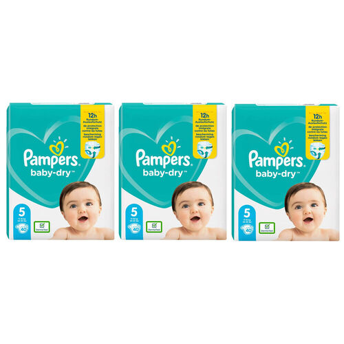 120pcs Pampers Baby Dry Nappies Size 5, Walker 11-16kg