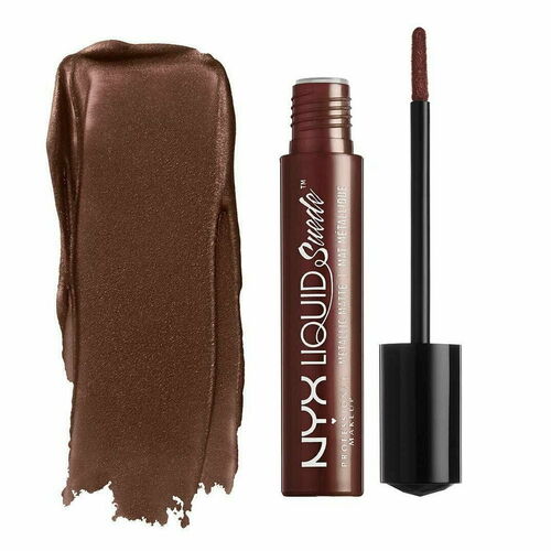 NYX 4mL Professional Makeup Liquid Suede Metallic Matte Creme Lipstick - Neat Nude